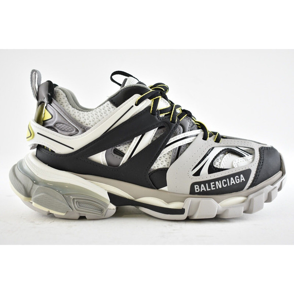 Balenciaga Track Sneaker Womens Black Grey White Yellow Platform Flat Trainer 36 - Picture 2 of 11